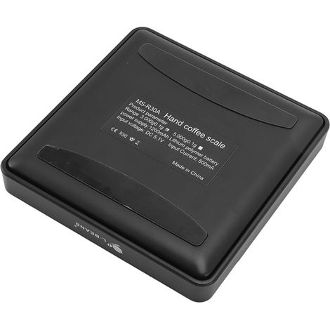 Balance professionnelle pour café filtre avec minuteur, rechargeable, avec coussinet isolant thermique, balance de bar, 3 kg. (1/5)