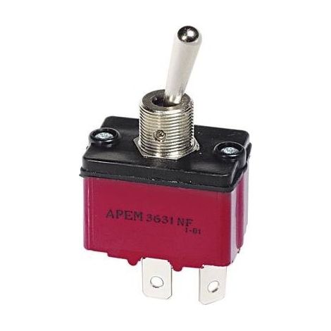 APEM 3647NF/2 3647NF/2 Interruttore a levetta 250 V/AC 6 A 2x (On) / Off / (On) Momentaneo / 0 / Momentaneo 1 pz. (1/3)