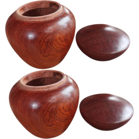 2 pièces Urne Funéraire Mini Massif pour Cendres et Animaux Urne Souvenir (1/5)