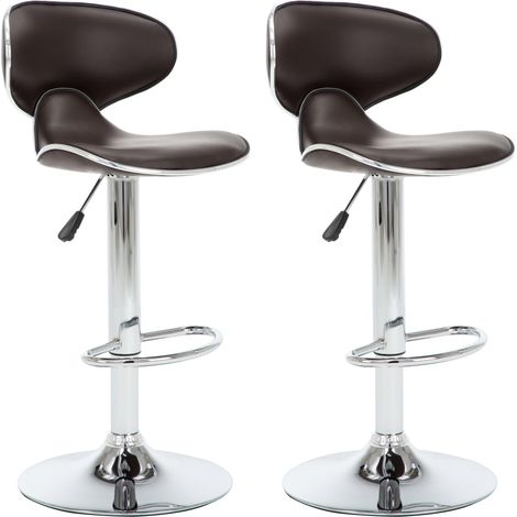 Maison Exclusive - Sgabelli da Bar 2 pz Marroni in Similpelle