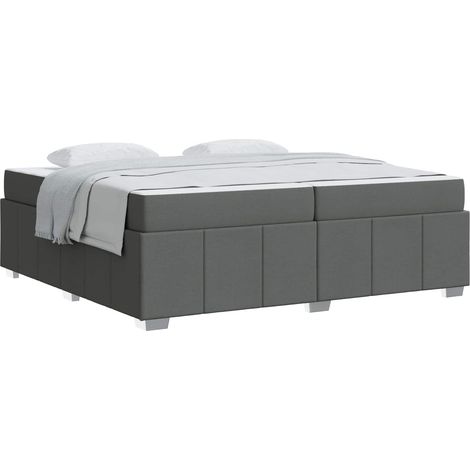 Maison Exclusive - Struttura del letto Grigio scuro 200 x 200 cm Tessuto (1/5)