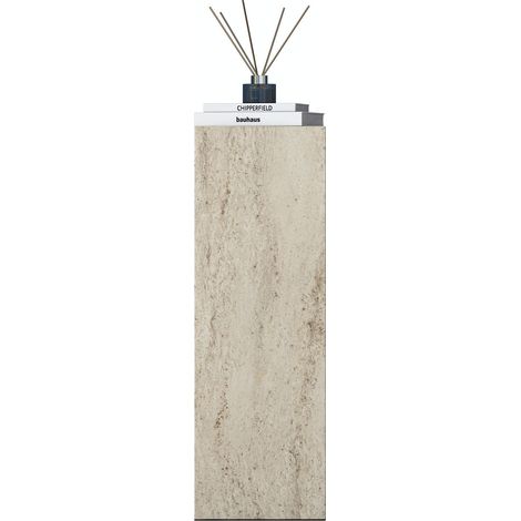 Beistelltisch aus Holz "AD108" – 20 x 60 x 18,2 cm – Travertin (1/5)