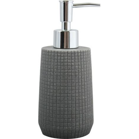 Dispensador de jabón de poliresina NORDEN gris oscuro MSV