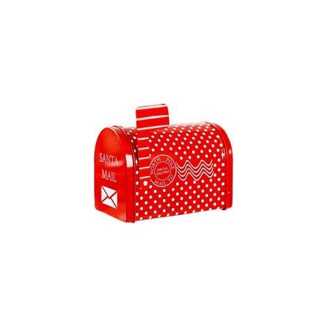 Boîte aux lettres de Noël en fer blanc – Décoration extérieure originale pour jardin ou façade, idéale pour les enfants et les cadeaux (1/5)