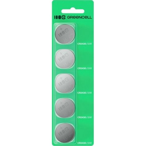 Green Cell Pilas de botón 5x CR2430 X5CR2430 (1/3)