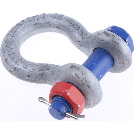Manille en Acier Zingué, 3.25t ( Prix pour 1 )