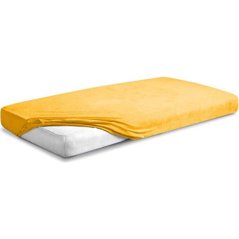 FROTTE PREMIUM Platte mit Gummi 130x190, 140x200x20, gelb05, MATEX (1/5)