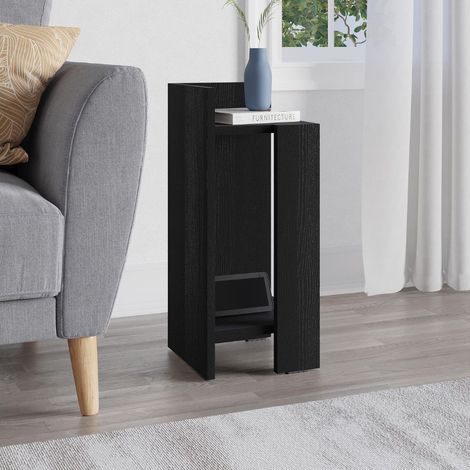 Tavolino comodino 25x27x60h sinistro colore nero Elos
