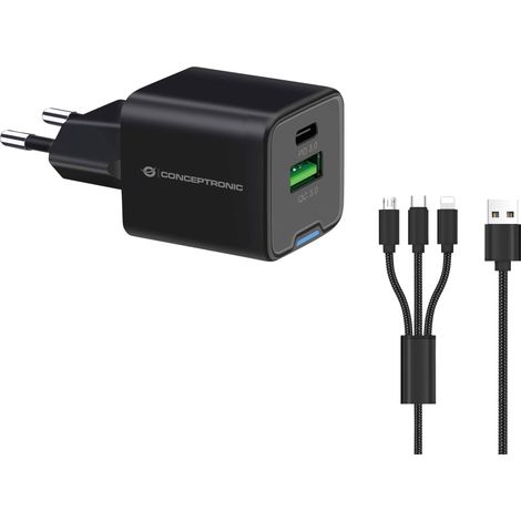 Conceptronic ALTHEA16B 2-Port 33W GaN USB PD Charger Ladegeräte - USB - (1/2)