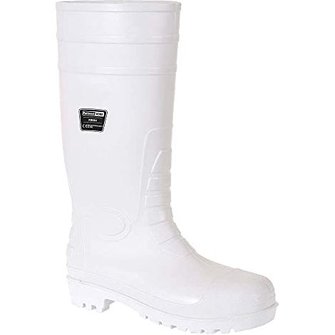 Portwest FW84 S4 Stivali di Sicurezza in Gomma, Unisex - Adulto, SRC, Bianco (Bianco WHR), 45 EU (10.5 UK) (1/3)