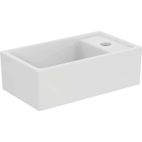 Lavamani EUROVIT 370x210x120mm bianco monoforo, senza troppopieno IDEAL STANDARD (1/3)