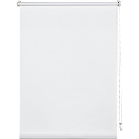 Deco Company, Tenda a Rullo con Morsetti, Tenda per luce diurna, Opaco, Tutte parti montaggio incluse, Morsetto singolo, Bianco, 75 x 150 cm (LxA), 23-1020