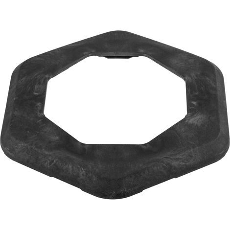 PrimeMatik - Base en caoutchouc hexagonale pour cône de signalisation 49 cm (1/5)