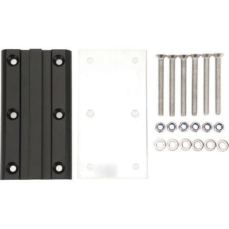 Support de pied de table amovible pour camping-cars, fourgons aménagés, yachts et bateaux. Noir. (1/5)