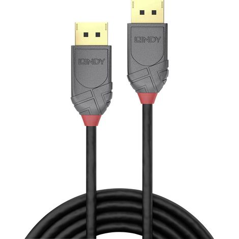 Câble de raccordement LINDY DisplayPort Fiche mâle DisplayPort, Fiche mâle DisplayPort 2.00 m noir 36482 8K UHD Câble D (1/3)