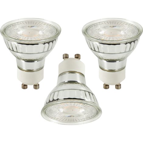 Litecraft Light Bulb GU10 5 Watt LED Dimmable 3000K Warm White Lamp - 3 Pack (1/2)