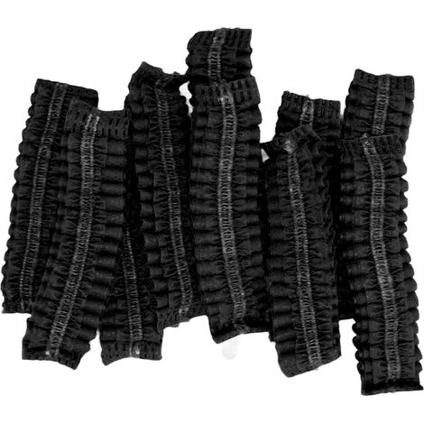 Lot de 100 protège-oreilles jetables, extensibles et hygiéniques, pour la plupart des casques audio (noir). (1/5)