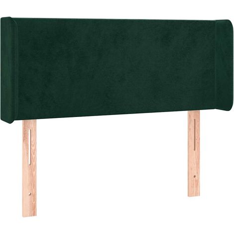 Maison Exclusive - Kopfteil mit Ohren Dunkelgrün 93x16x78/88 cm S (1/5)