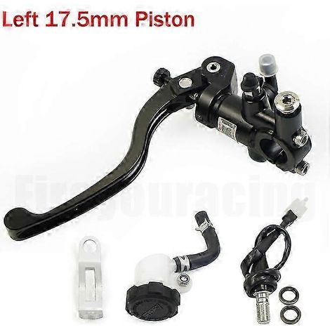 Levier de maître-cylindre de frein et d'embrayage Adelin Px1 pour moto Z750 Z900 Mt07 Cafe Racer (noir, gauche, 17,5 mm), montage radial, 14 mm, 16 mm, 17,5 mm, 19 mm
