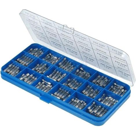 Kit 195 fusibles en verre 5x20mm