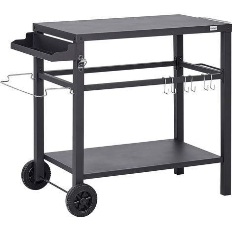 Outdoor-Servierwagen STALETTI Schwarz Metall (1/5)