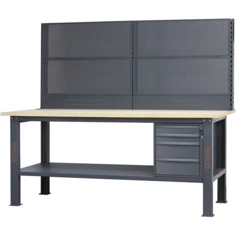 Beta C58BC-W2,1 4C/A+SVR Banco da lavoro completo con piano in legno 2,1 m e 4 cassetti (1/2)