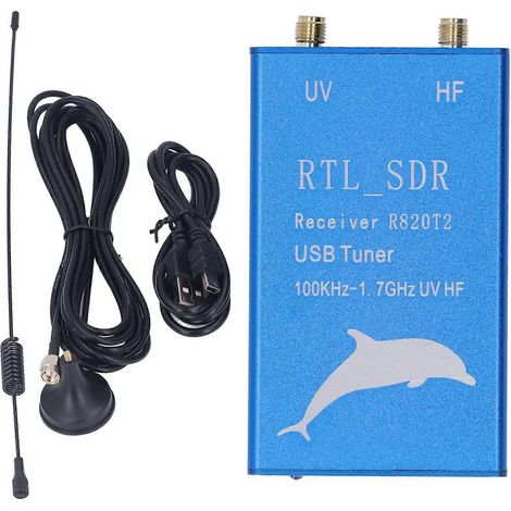USB-Tuner-Empfänger RTL SDR HF UHF VHF 100 kHz–1,7 GHz mit RTL2832U R820T2 Chipsatz für Funkgeräte