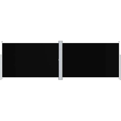 Maison Exclusive - Tenda da Sole Laterale Retrattile Nera 200x600 cm