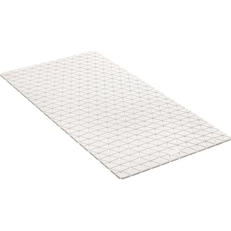 TATAY Tappetino Antiscivolo da Doccia o Vasca, Gomma SBS - TP con 94 ventose, Rettangolare, Design a Diamante, Bianco. Dimensione 72 x 36 cm (1/4)