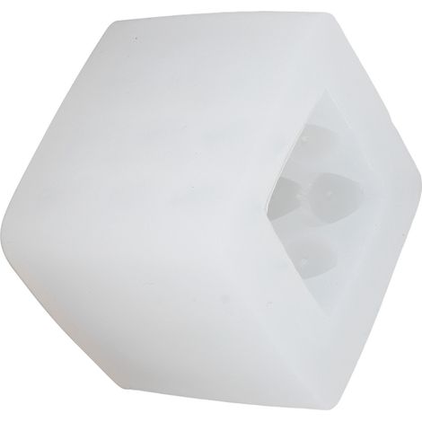 Moule en silicone grand format pour cube cœur 3D, bougie en plâtre, résine, gâteau, décoration auto. (1/5)