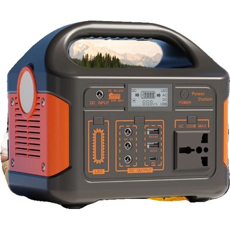 Station d'énergie portable, sortie de 500W, alimentation d'urgence, 500W (1/5)