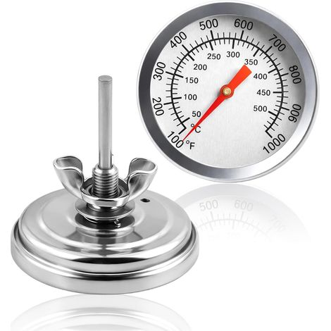 TFA Dostmann Analogthermometer für Grill, Smoker und Backofen  Temperaturfühler für Garräume bis 1000 °C, Edelstahl, Ersatz-Backofenthermometer für Grills (1/5)