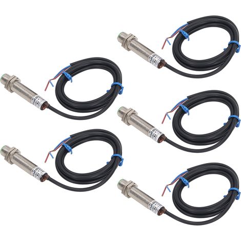 5PCS Interrupteur de proximité inductif LJ12A3-2-Z-EX-M12, capteur d'approche normalement ouvert pour métallurgie (1/5)