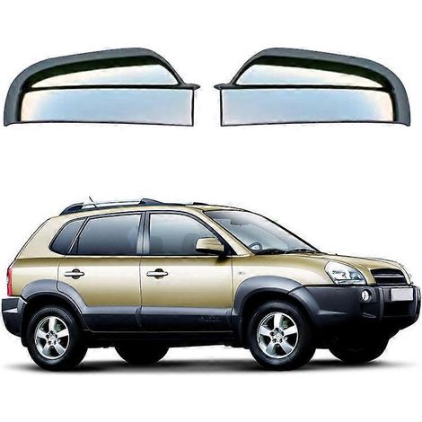 Passend für moderne Tucson-Modelle (04-08): Rückspiegelgehäuse, Spiegelabdeckung, verspiegelte Schutzabdeckung – galvanisiertes Paar