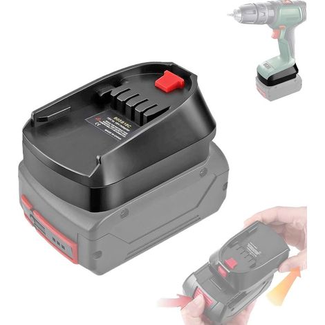 Adaptateur de batterie Bosch Professional 18 V, adaptateur de batterie BOSB18C pour batterie Bosch Professional 18 V BAT619 BAT620 pour outils électriques Bosch Home & Garden (1/5)