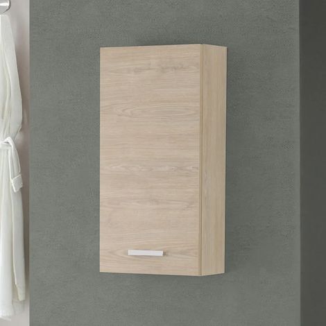Pensile bagno sospeso 35 cm rovere dolomite con ripiano regolabile Desya (1/5)