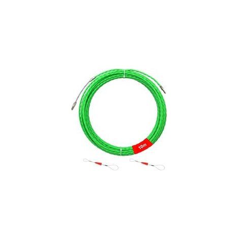 Tire Fil électriques 10 m Kit Rétractable d’installation pour la Pose de Câbles avec Ressort de Guidage, Diamètre 4 mm, Spirale rétractable Fil de traction, Spiralé Flexible Aiguille (1/5)