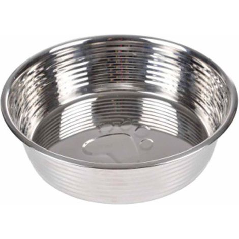 Gamelle pour Chien & Chat "Antidérapant" 17cm Argent