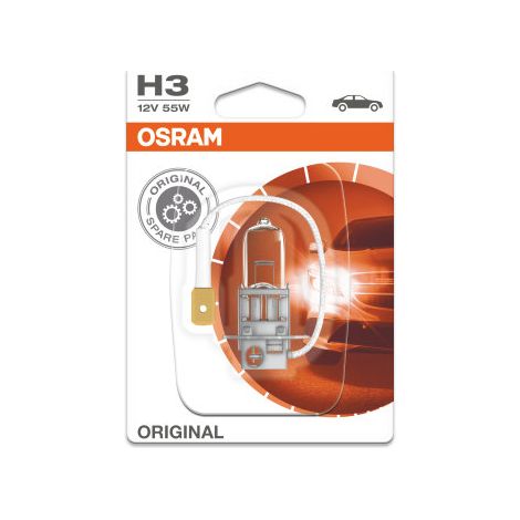 Osram – Ampoule halogène H3 12V – 1 pièce – Flux lumineux élevé – Certifiée ECE – Fabriquée en Allemagne (1/4)