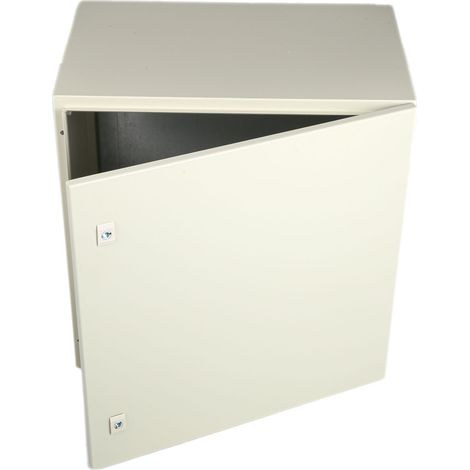 Coffret mural RS PRO en Acier RAL 7032 dim. ext. 600 x 600 x 400mm, IP66 ( Prix pour 1 ) (1/3)