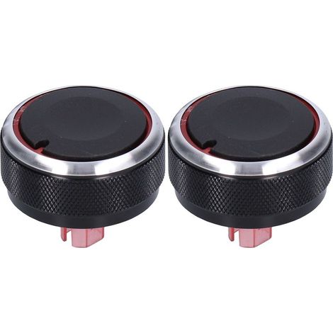 Bouton de climatisation de remplacement en alliage d'aluminium, 2 pièces, pour Kia RIO K2 KX ROCSS 2017 – 2019 (1/5)