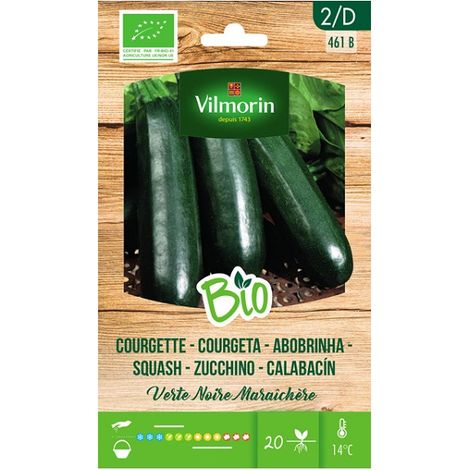 Vilmorin Garden Bio -Samen aus grÐ©nem Zucchini Ð©ber 4 g
