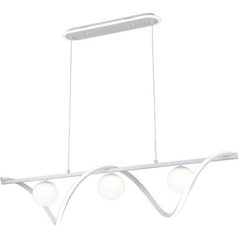 Colgante Century Blanco 151w 3000-4000-6000k 12590lm C/luz Ambiente, Remoto, Reg.intensidad Regx120x26cm
