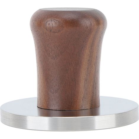 Pilon à café manche bois presse inox base plate détachable marteau poudre café maison boutique cadeau 58mm (1/5)