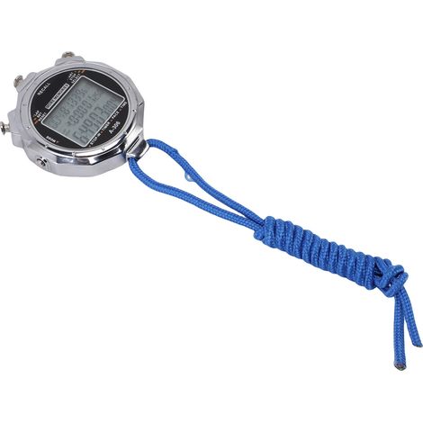 Chronomètre de course électronique à affichage 3 lignes, 200 temps intermédiaires, idéal pour l'entraînement et la compétition sportive en extérieur. (1/5)