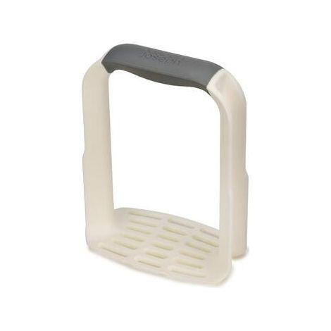 Presse-purée JosephJoseph Joseph Duo - design ergonomique en D avec poignée antidérapante, plaque grattoir incurvée et lavable au lave-vaisselle.