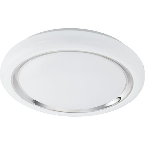 LED Plafonnier, lampe murale 1 flamme avec anneau chromé (1/5)