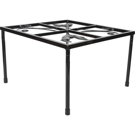 Support métallique pour mangeoire à poules, intérieur/extérieur, support pour pot de fleurs en fer, pour la maison et le jardin, coin carré (1/5)