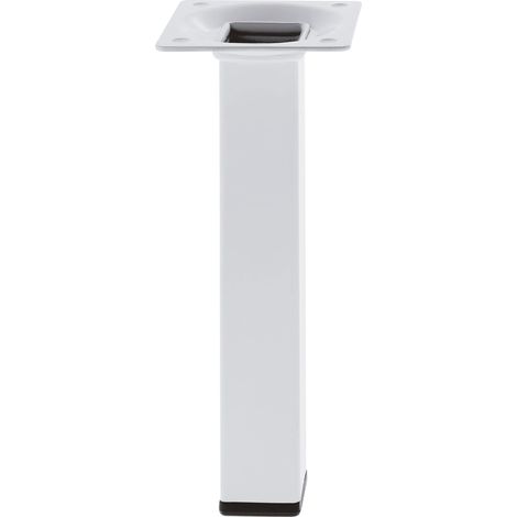 AMIG - 21723 - Pied de table 3 - 25 x 25 x 250 mm - Acier - Blanc