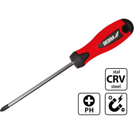 Destornillador Dedra 06a015 punta magnética ergonómico